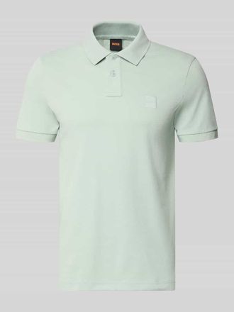 Boss Orange by Hugo Boss BOSS Orange Regular Fit Poloshirt aus Baumwoll-Mix Modell PASSENGER in Tuerkis, Gr&ouml;&szlig;e XXXL