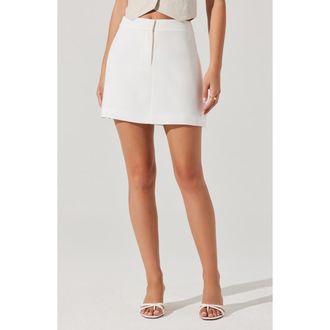 ASTR the Label Bella Miniskirt in White at Nordstrom Rack, Size Large