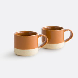 La Redoute Interieurs Set van 2 aardewerken mokken, NILO