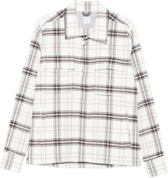 Eleventy Camicia a quadri - Bianco