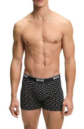 BOSS 3-Pack Power Stretch Cotton Boxer Briefs in Black at Nordstrom, Size Xx-Large