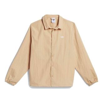 adidas originals Unisex Coach Sports Jacket Brown GL9969