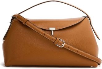 Toteme Tot&ecirc;me T-Lock Tan Grained Leather Bag
