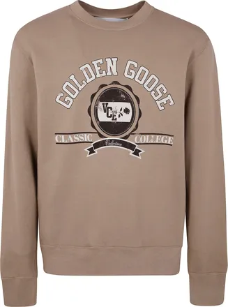 Golden Goose Journey ManS Crew Neck Sweatshirt Dyed Cotton Fleece W