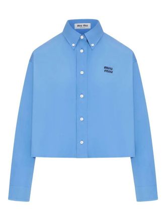 Miu Miu Poplin Boxy Shirt
