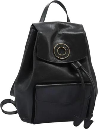 Celine Pre-owned Vintage Leren Rugzak - Dames - Vintage Rugzakken - Zwart - ONE Size - Leer - Vintage
