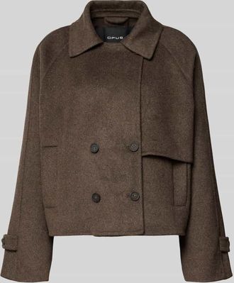 OPUS Jacke aus Woll-Mix Modell Haili in Hellbraun, Größe 34