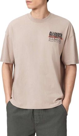 AllSaints Graphene Cotton Graphic T-Shirt in Dusk Brown at Nordstrom, Size Xx-Large