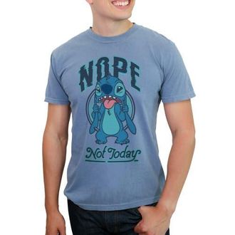 Lilo & Stitch Mens Lilo & Stitch Nope Not Today Tongue Out Stitch Graphic T-Shirt in Blue Jean at Nordstrom, Size Xxx-Large