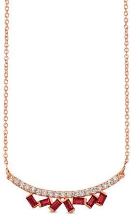 Le Vian Ladies Passion Ruby Necklaces set in 14K Strawberry Gold