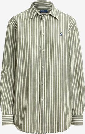 Polo Ralph Lauren Hemd mit Hemdkragen gestreift aus Baumwolle und Leinen