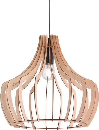 Eglo Eglo - Suspensi&oacute;n Madera 1xe27 Tiras Campana Madera Natural &Oslash;44 Cm Trio Iluminaci&oacute;n