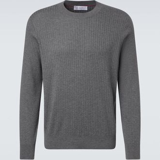 Brunello Cucinelli Ribbed-knit cotton sweater