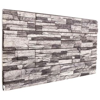 vidaXL Paneles De Pared 10 Pcs Gris Oscuro Y Gris Claro 100 X 50 Cm Vidaxl