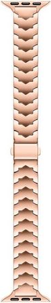 Posh Tech Iris Stainless Steel Apple Watch Watchband in Rose Gold at Nordstrom, Size 44Mm