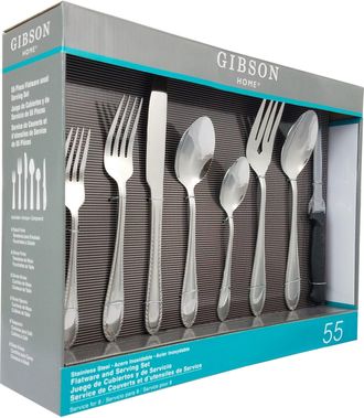 Gibson Home Wilmington Plus 55-Piece Flatware Set