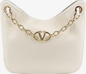 Valentino Garavani Borsa a spalla in pelle con dettaglio vlogo signature - VALENTINO GARAVANI - gender_Woman