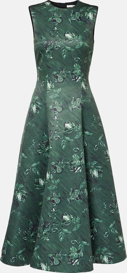 Mara floral taffetta gown