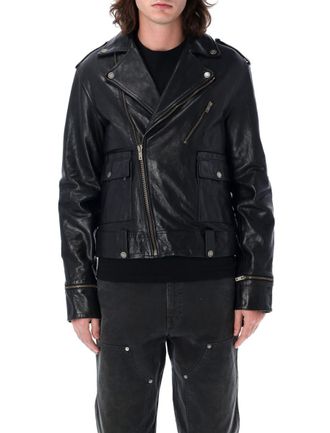 Golden Goose Leather Biker Jacket