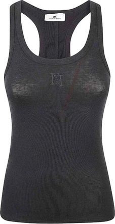 Elisabetta Franchi Top - Dames - Tops zonder mouwen - Zwart - M - Tops