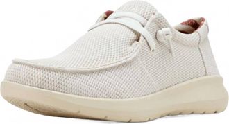 Ariat Mens Hilo Mesh Slip On Casual Shoe In Cream