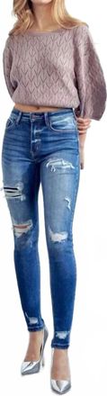 Kancan Gemma High Rise Skinny Jean In Blue