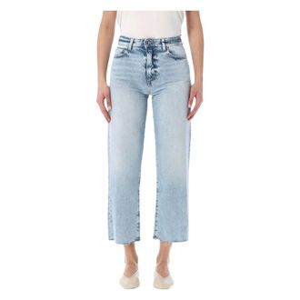 Icon Denim Los Angeles Cropped Jeans, female, Blue, Size: W28 Jill Straight-Leg Jeans