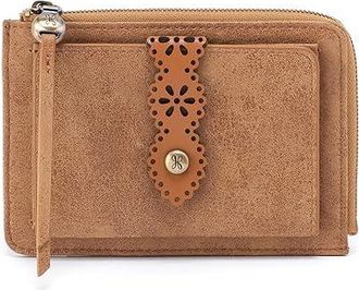 Hobo Tabby Zip Medium Wallet Wallet Womens Handbags Whiskey, Cotton/Leather