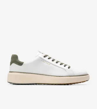 Cole Haan Mens GrandPr&oslash; Topspin Waterproof Golf Shoes - White Size 10.5