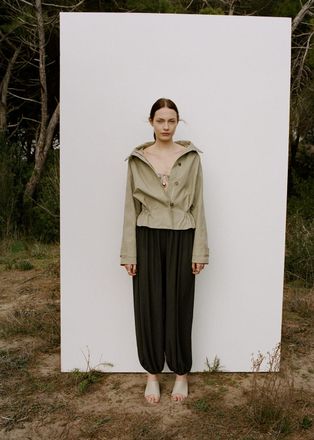 Mango Pantaloni harem vita media kaki - Donna - XS - MANGO