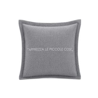 KASANOVA Cuscino divano 30x30 cm scritta Quotes antracite