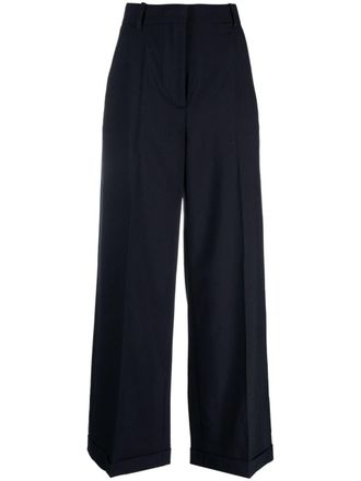 Kenzo Pantaloni crop svasati - Blu