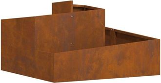 vidaXL Vidaxl - Garden Planter Brown 80 x 80 x 50 cm Weathering steel