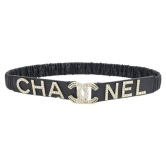 Chanel Pre-owned Belts, female, Black, Size: ONE SIZE Pre-owned Vintage Belt