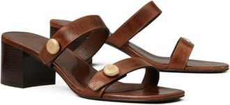 Tory Burch Romy City Slide Sandal in Milk Chocolate at Nordstrom, Size 10.5