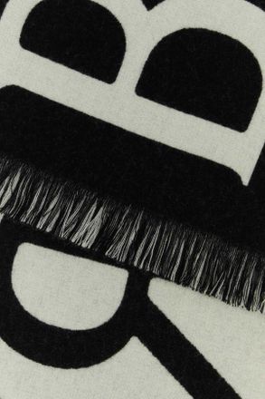 Burberry Unisex Scarf Black Wool