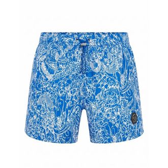 Philipp Plein Heren, Badkleding, Blauw, Maat: M Poliester