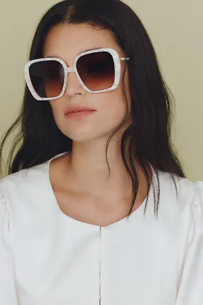 Lele Sadoughi Athens Mother of Pearl Sunglasses