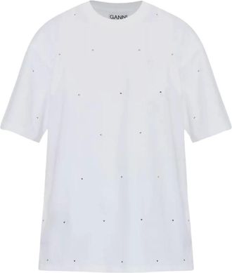 Ganni Mujer, Camisetas, Blanco, Talla: S