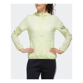 adidas (WMNS) adidas Windbreaker Bos Jacket Windtight Coat Yellow FT2885