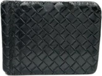 Bottega Veneta Pre-owned Vintage Card Holder - unisex - Vintage Accessoires - Zwart - ONE Size - Leer - Vintage