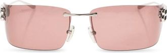Balenciaga Sunglasses, female, Gray, Size: ONE SIZE Geometric Rectangle Sunglasses