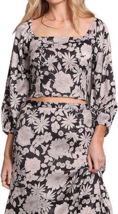 Saltwater Luxe Maeven Top In Satin Bloom