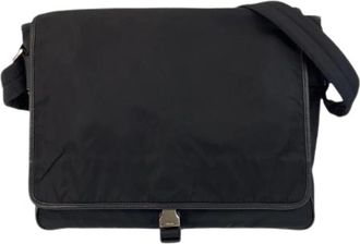Prada Pre-owned Tessuto Nylon Schoudertas - Heren - Vintage Schoudertas - Zwart - ONE Size - Nylon - Vintage