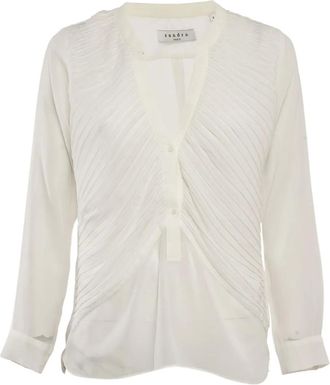Sandro Blouse met V-hals - Wit
