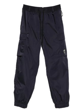 Moncler drawstring-waist cargo trousers - Blue