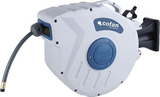 cofan Enrollador C/manguera Aire 24bar 15m &Oslash;9,515mm, Enrollador Autom&aacute;tico Con Manguera De Aire. Dise&ntilde;ado Con Un Recogedor Autom&aacute;tico Y Soporte De Polipropi