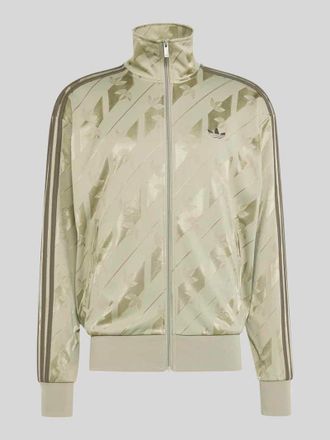 adidas Originals Regular Fit Sweatjacke mit Rei&szlig;verschluss in Khaki, Gr&ouml;&szlig;e XXL