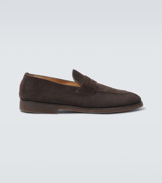 Brunello Cucinelli Suede penny loafers