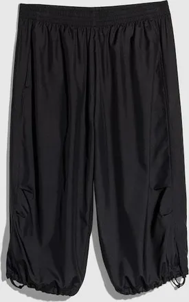 Gucci Technical Silk Poplin Bermuda, Size 44, Black